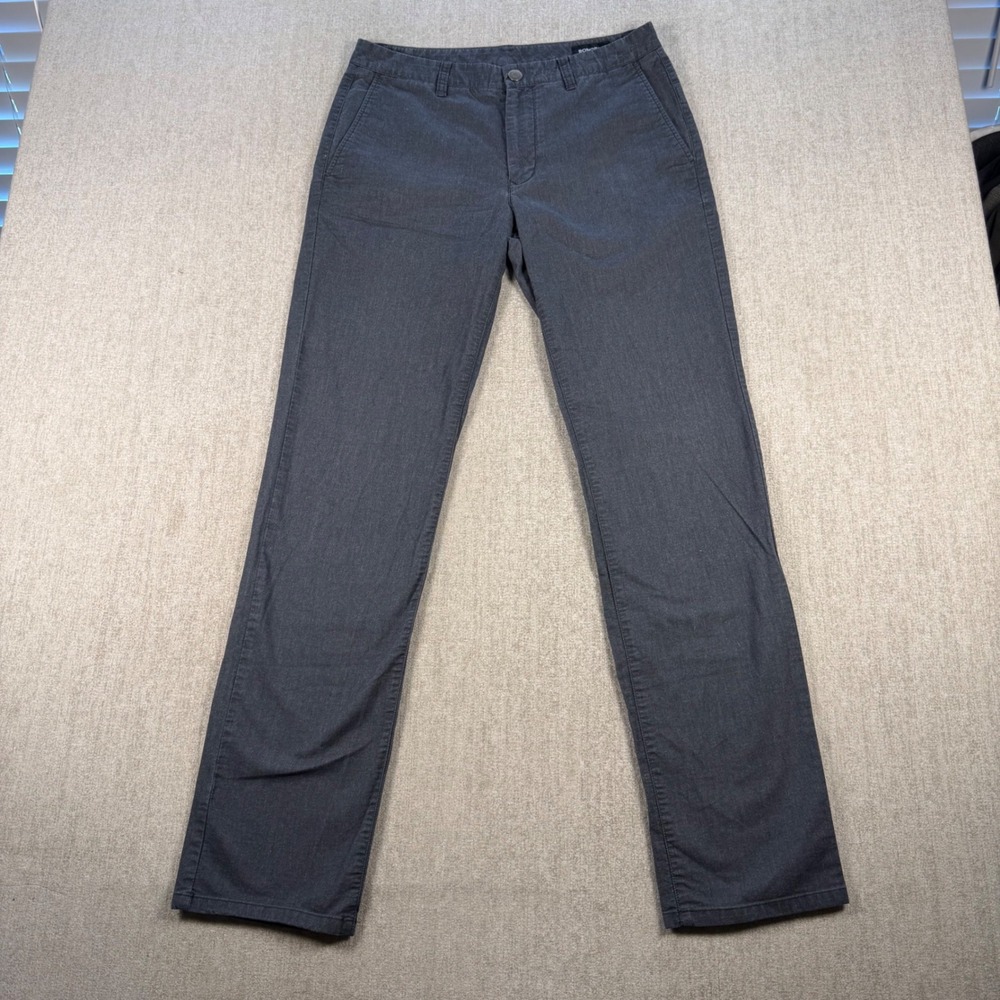 Bonobos Chino Pants Mens 31x34 Gray Slim Straight Stretch Weekday Warrior